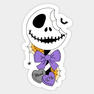 Jack Skellington Lollipop Meant to be Type 1 Large Print Sticker